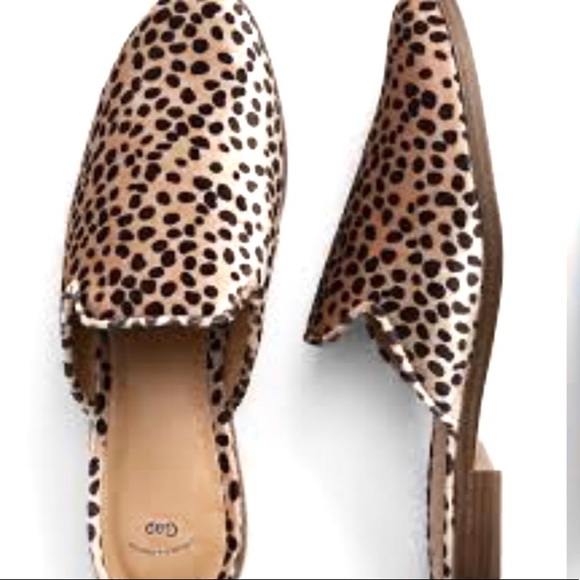 gap leopard mules